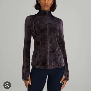 Lululemon Velour Define Jacket 
Interstellar Dark Grey Multi